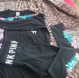 RARE HTF PINK hibiscus bling set-Large size